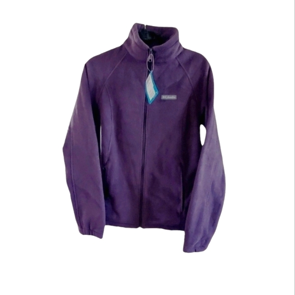 Womens Columbia Fleece Jacket. NWT. Pretty purple color!  Size L US. - Picture 1 of 3